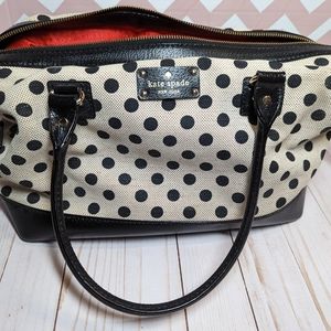 Kate Spade Belletown Justina canvas satchel